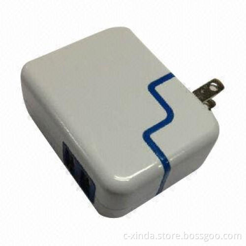 3.1A Travel Charger Adapter with Foldable Plug, Using IC Protection and UL Standard